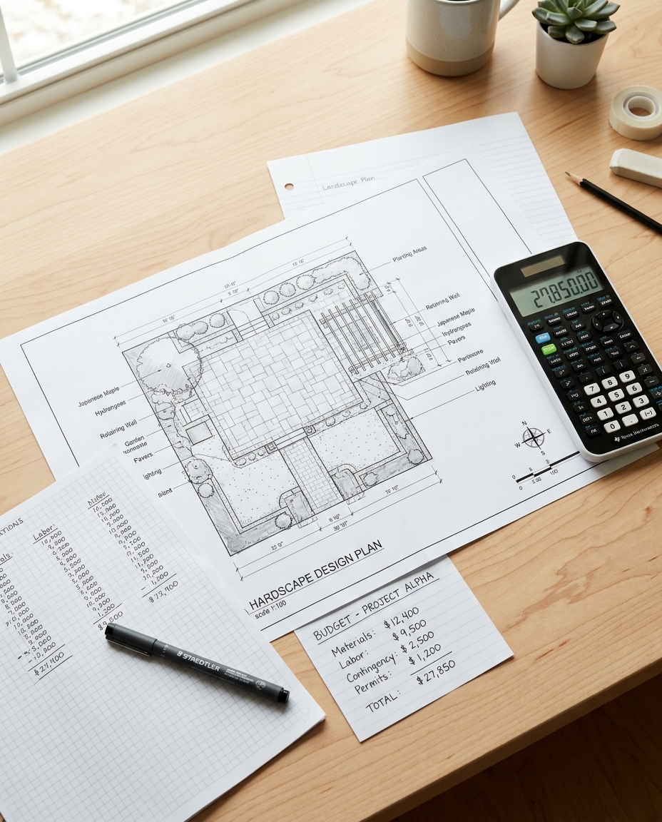 Planning a hardscape budget