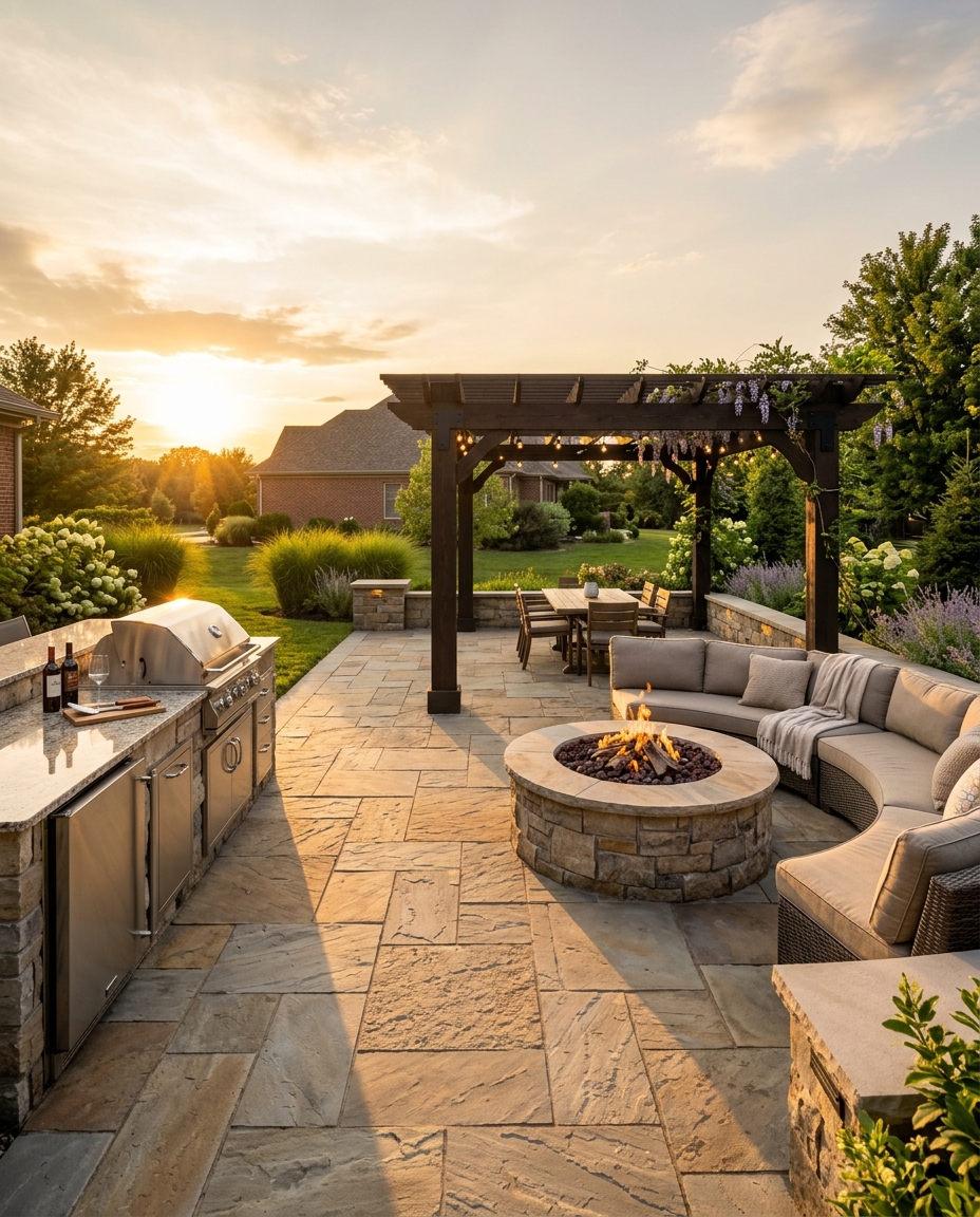 A finished Kansas City outdoor living space